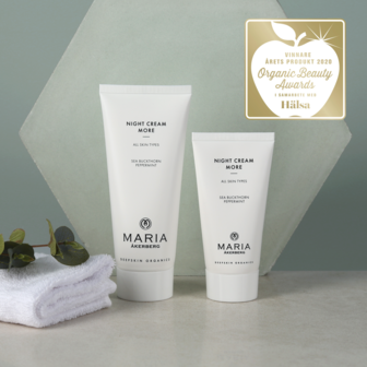 NIGHT CREAM MORE MARIA AKERBERG The Organic Product of The Year 2020 ORGANIC BEAUTY AWARDS 