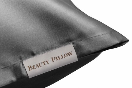 Antraciet satijn kussensloop Beauty Pillow 