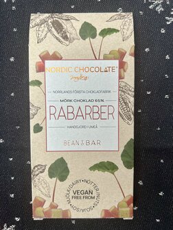 Nordic Chocolate Rabarber vegan Bio Puur Chocolade