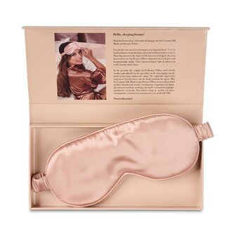 Rose Gold Silk Mask slaapmasker Beauty Pillow