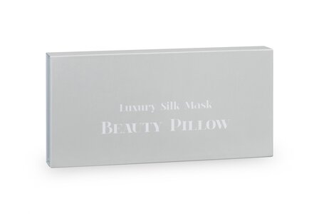 VERPAKKING BEAUTY PILLOW LUXUARY SILK SLEEP MASK SILVER