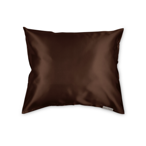 Beauty Pillow Chocolate Brown satijn kussensloop