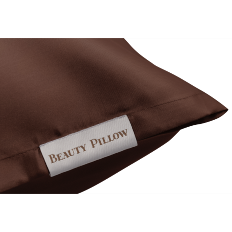 satijn kussensloop Beauty Pillow Chocolate Brown