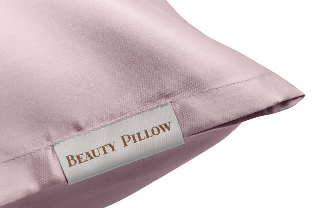 Mauve violet satijn kussensloop Beauty Pillow