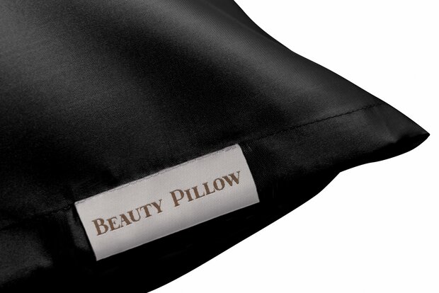 satijn kussensloop Beauty Pillow Zwart Black