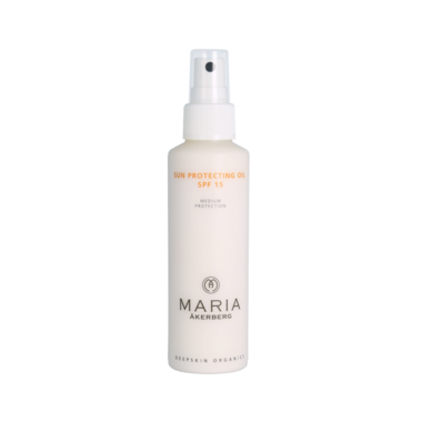 SUN PROTECTING OIL SPF 15 | MARIA ÅKERBERG | Zonnebrandolie met Titaandioxide voorgezicht en lichaam