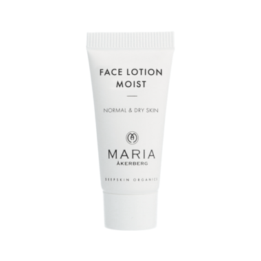 Reisverpakking FACE LOTION MOIST 5 ml | MARIA ÅKERBERG | Hydraterende en beschermende dag- en nachtcrème | BIO ECO